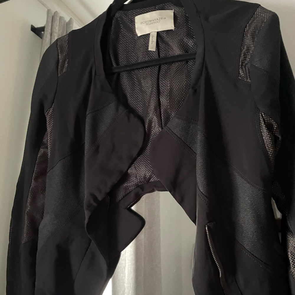 Black BCBG Runway Moto Jacket